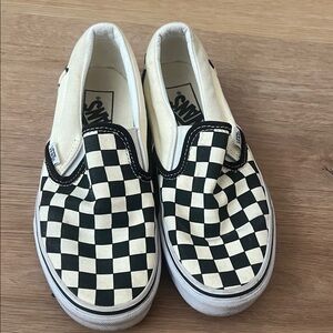 Vans Black and White Checkered Slip-On Shoes
